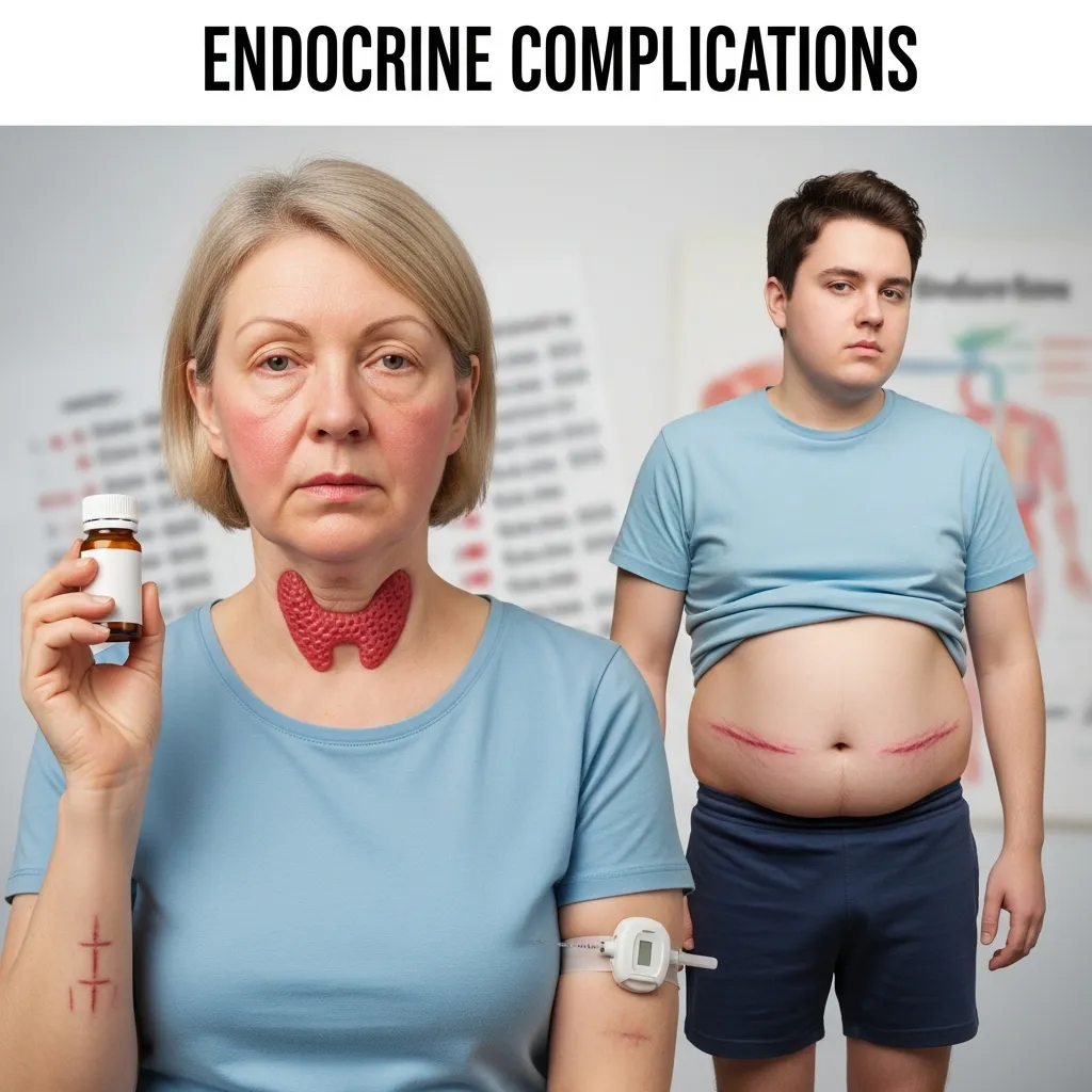 HbH disease endocrine complications illustration