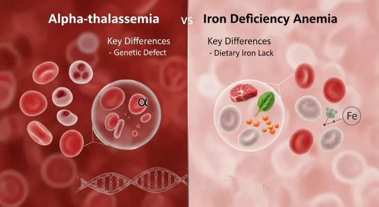 Alpha Trait vs Iron Deficiency Anemia